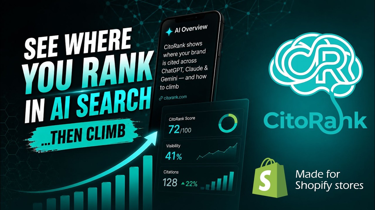 CitoRank promo video &mdash; see where you rank in AI search, then climb